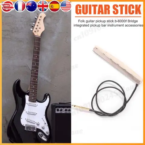 Acoustic Guitar Piezo Pickup Sticks Under Bridge Saddle Integrated Guitar Bars