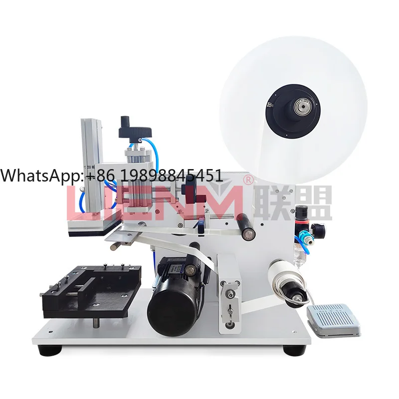 

Factory Wholesale Top Semi Automatic Flat Labeling Machine Manual Labeling Small Machine square Bottle