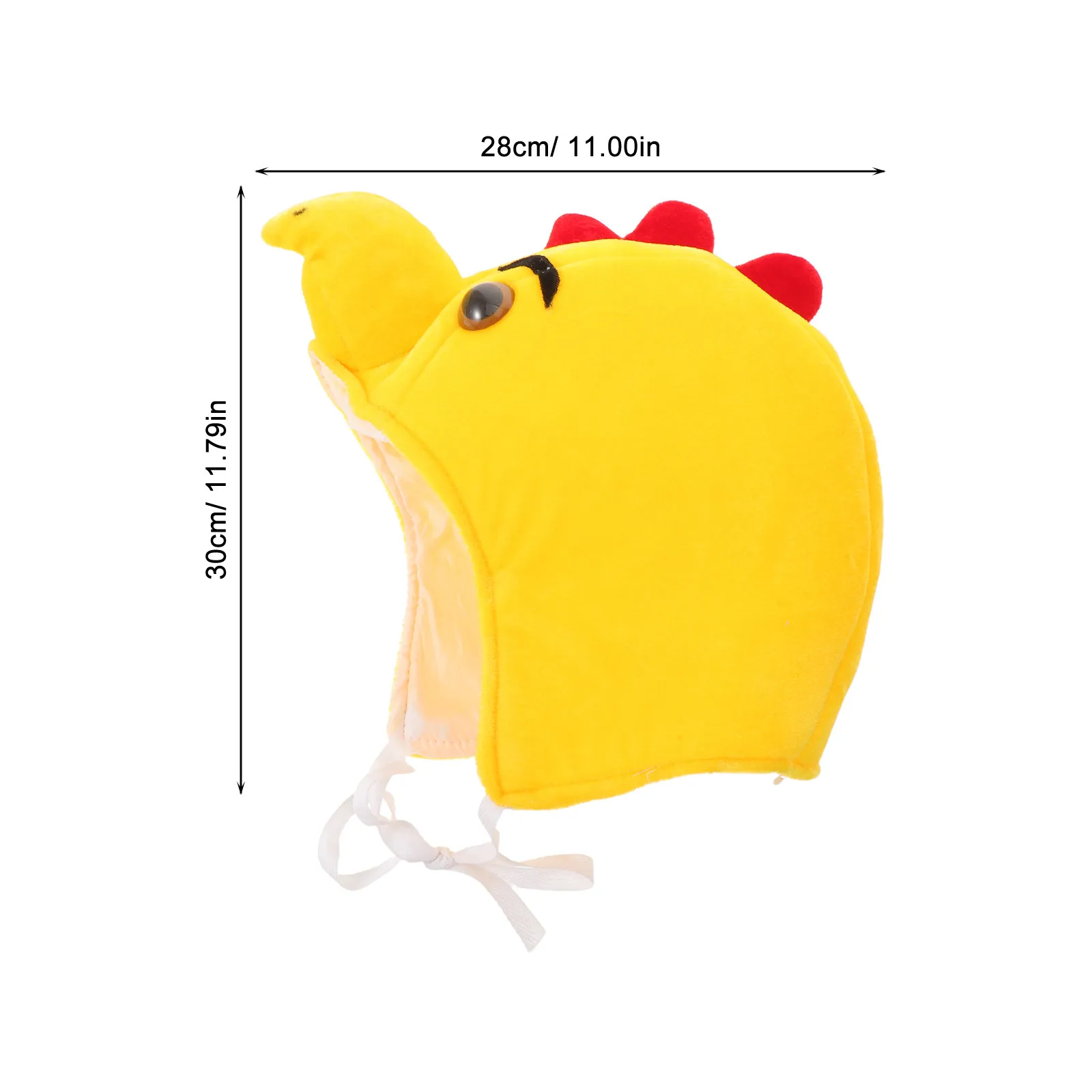 Yellow Chicken Headband Soft Party Hat for Kids and Adults Christmas Carnival Costume Cosplay Prop Funny Animal Headgear Little