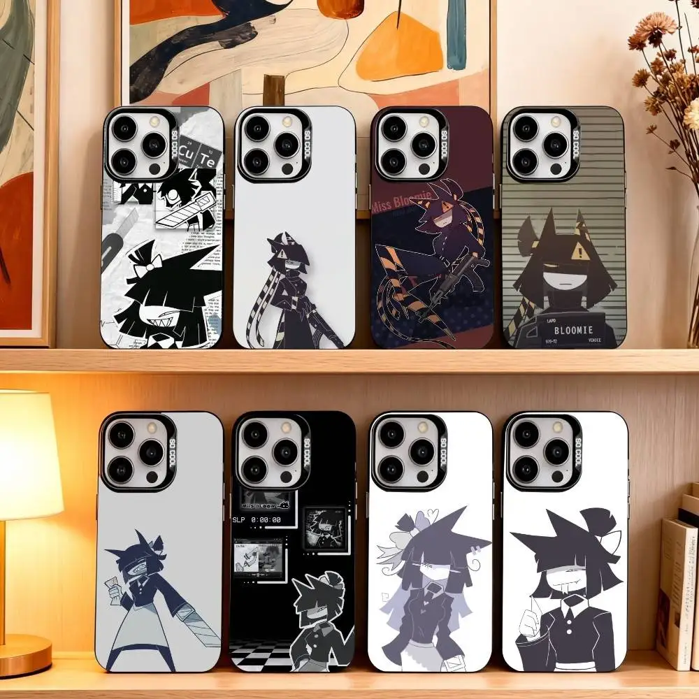 

M-Miss B-bloomie FPE Phone Case For iPhone17,16,15,14,13,12,11 Plus,Pro Max Black Candy silver phone case