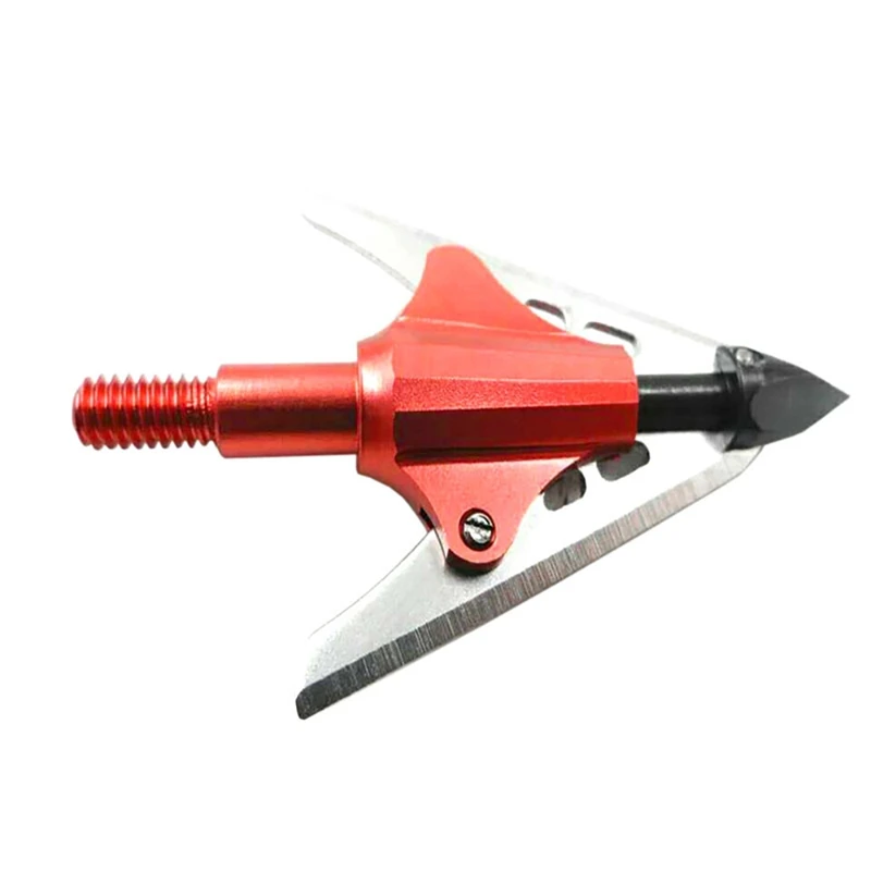 6 Pcs Hunting Broadheads 2 Spring Slide Blade Broadheads For Mechanical Compatible With Crossbow And Compound Bow