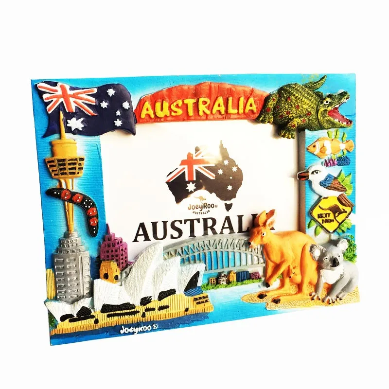 

Australian Tourist Souvenir Crafts Painted 3D Photo Frame Cross-Border E-commerce Source