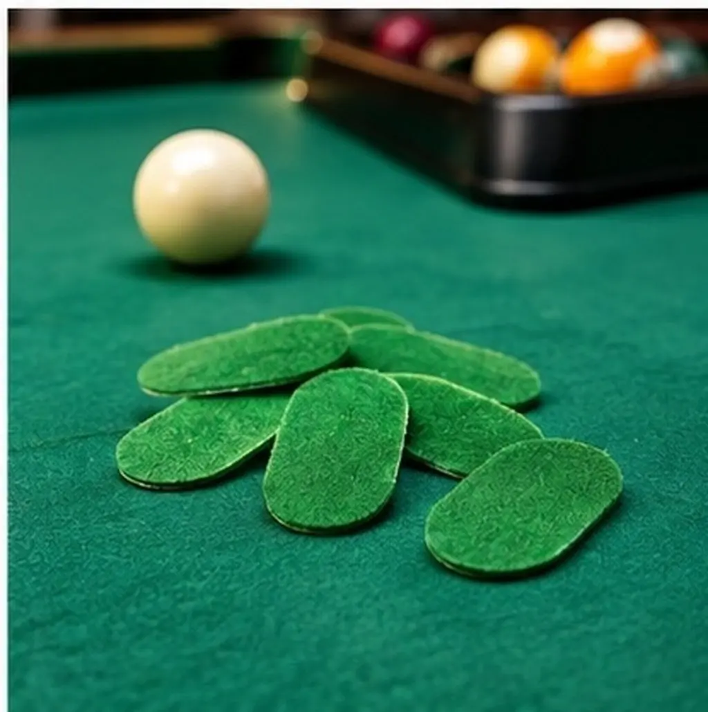 15Pcs Billiard Table Patches Green Pool Tablecloth Repair Patch Marking Stickers Mending Supply Accessory Snooker Marker Patches