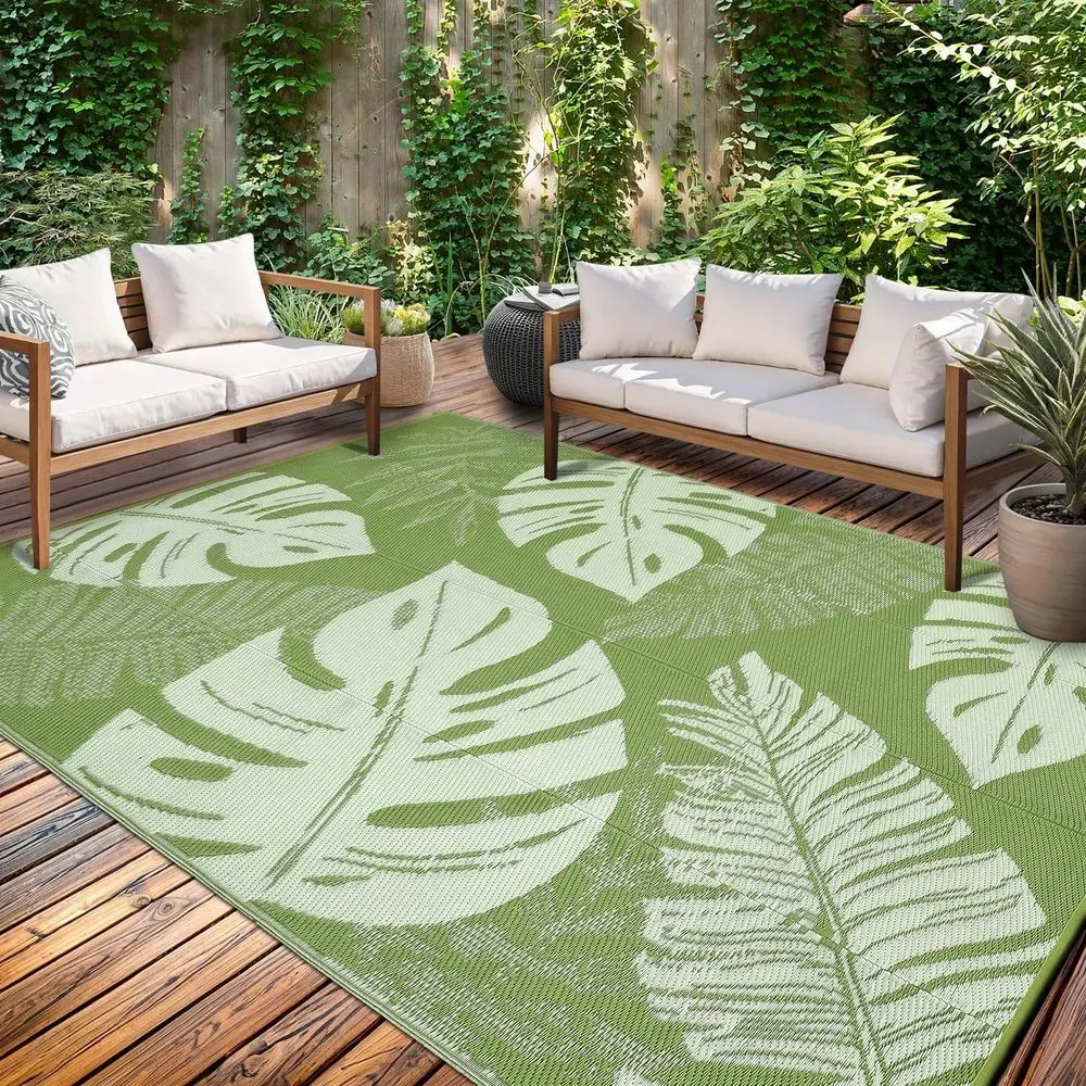 

Modern Geometric Area Rug Stain UV Resistant Waterproof Plastic Rug Easy To Clean Floor Carpet For Backyard Deck Picnic Porch B