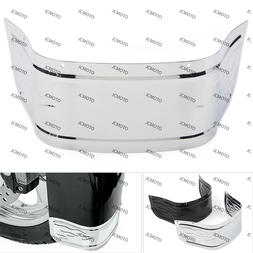 

Хром/черный для Harley Davidson Touring Electra Glide Softail 1980-2013, отделка переднего крыла мотоцикла, защитная юбка