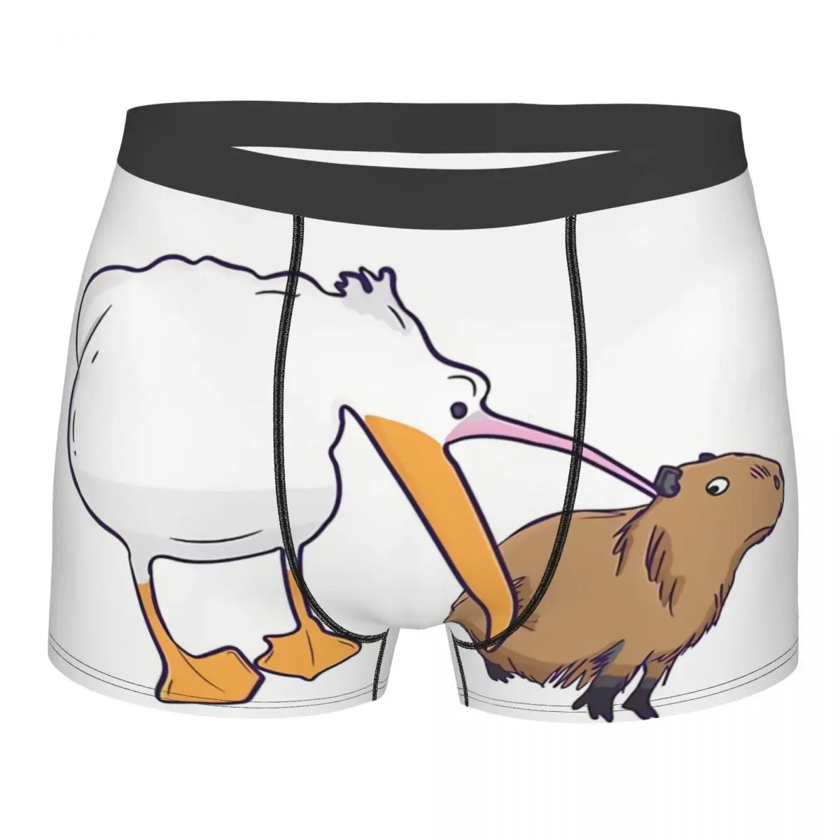 Pelican Man\'s Boxer Briefs Capybara Highly Breathable Underwear High Quality Print Shorts Gift Idea