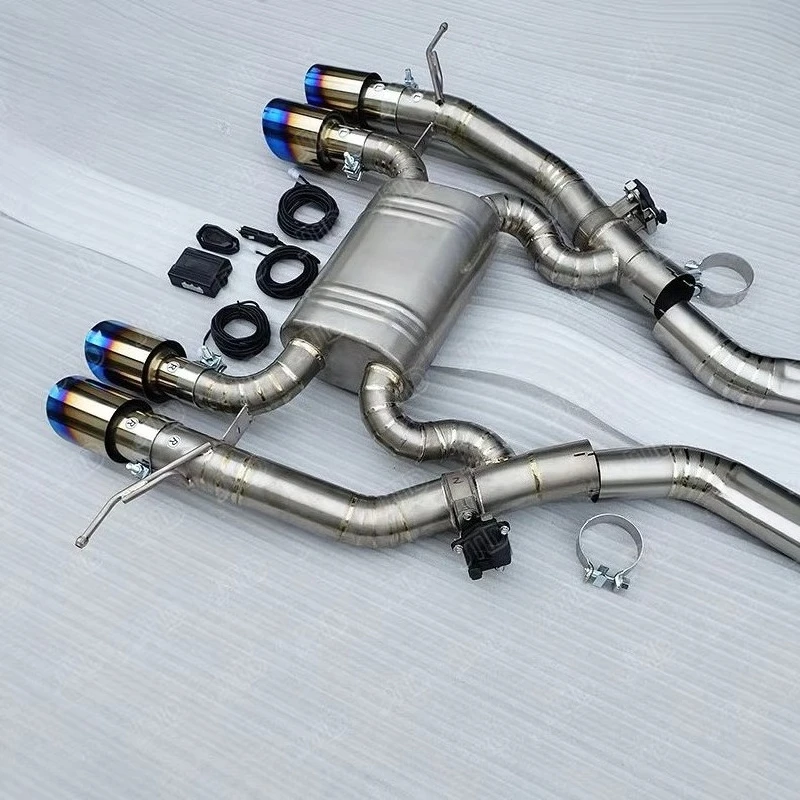 

For G80 M3 3.0T Valved Catback Exhaust System Titanium Dual Midpipe with Remote Control Sport Sound Exhaust