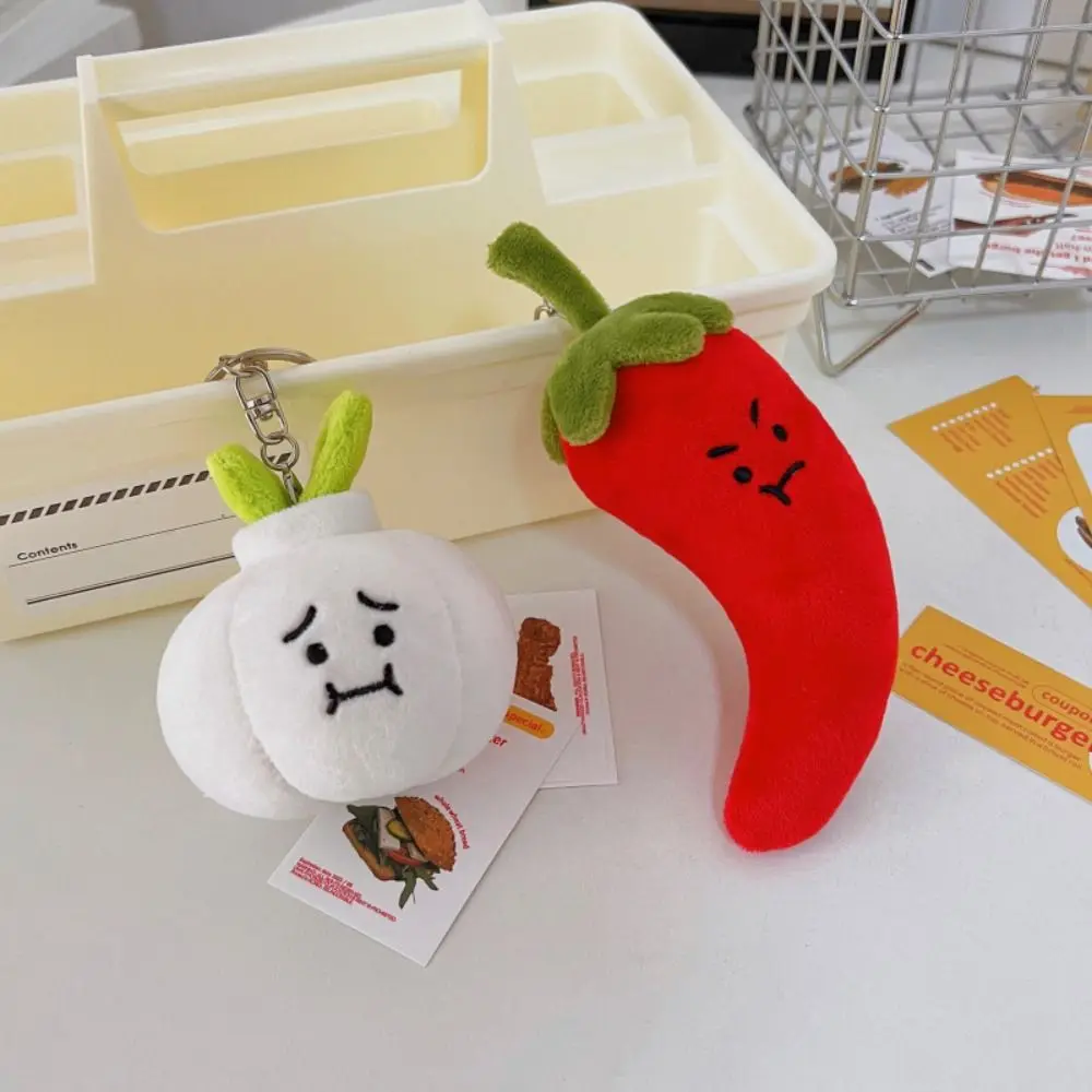 

Onion Korean Style Key Holder Hot Pepper Ginger Vegetable Pendant Women Key Chain Stuffed Plush Doll Toy Plush Toy Pendant