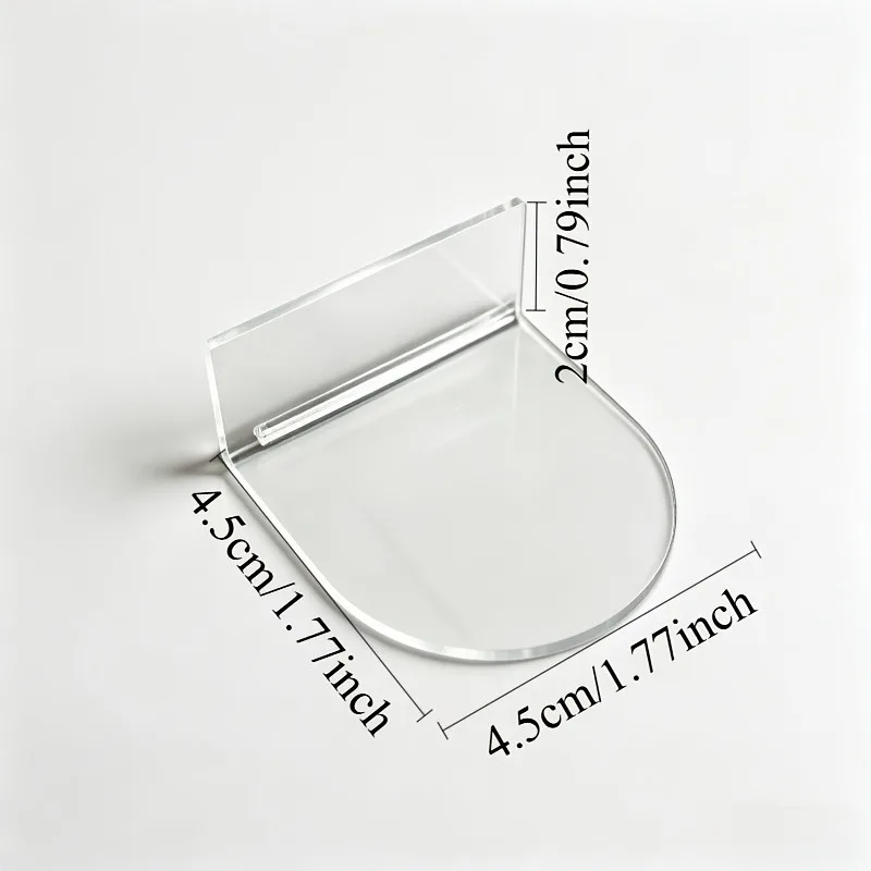 3/6pcs Acrylic Wall-Mounted Display Rack,Drill-Free Self-Adhesive Transparent Shelves,Suitable for Collections,Miniature Models. - view 3