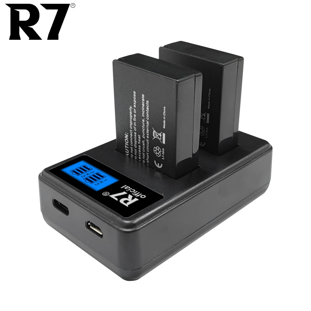 R7 1800mAh LP-E12 LPE12 LP E12 Camera Battery AKKU + LCD USB Charger for Canon M 100D Kiss X7 Rebel SL1 EOS M10 EOS M50 DSLR