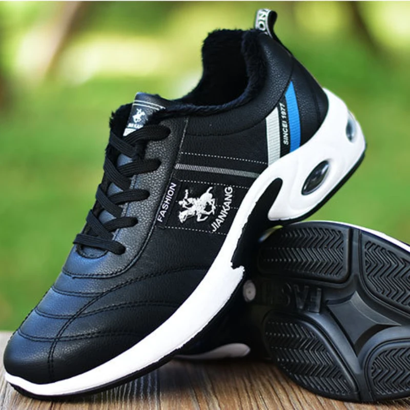 Mode Herren Casual Sneakers vielseitige Luftkissen Lauf Herren Schuhe atmungsaktive Outdoor-Sport Lederschuhe rutsch feste Herren schuh