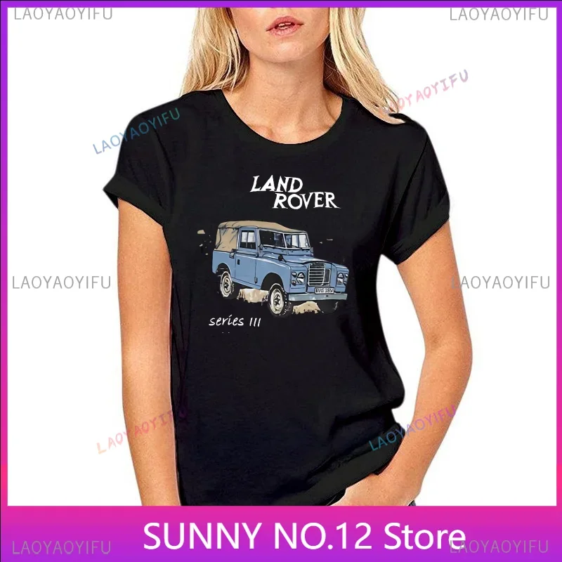 New Popular Land Harajuku Shirt For Men Rover Series 3 T Shirt Ash Grey Or Natural Siii Available Top Fashion Print Customized