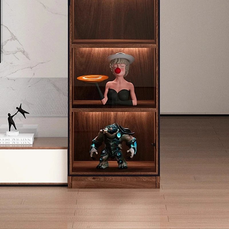Metal Cabinet Storage Cabinets Foldable Bar Shelves Wall Drankkast Glass Shelf Coffee Bar Furniture For Liquor Cups Wine Vinera