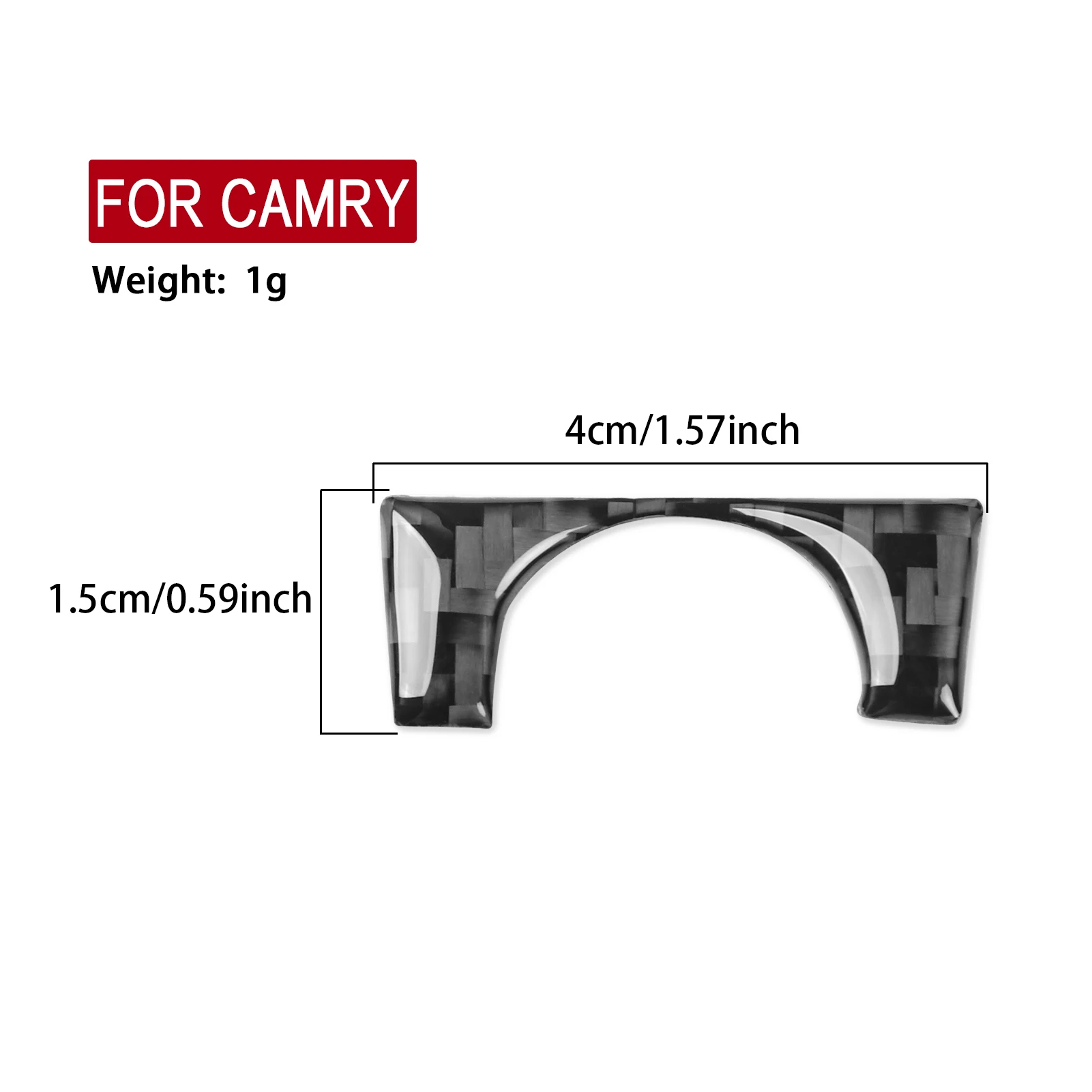 ألياف الكربون الحقيقية اكسسوارات السيارات مركز زر غطاء الكسوة ملصق لينة لتويوتا كامري XV70 2018 2019 2020 2021 2022 2023 2024