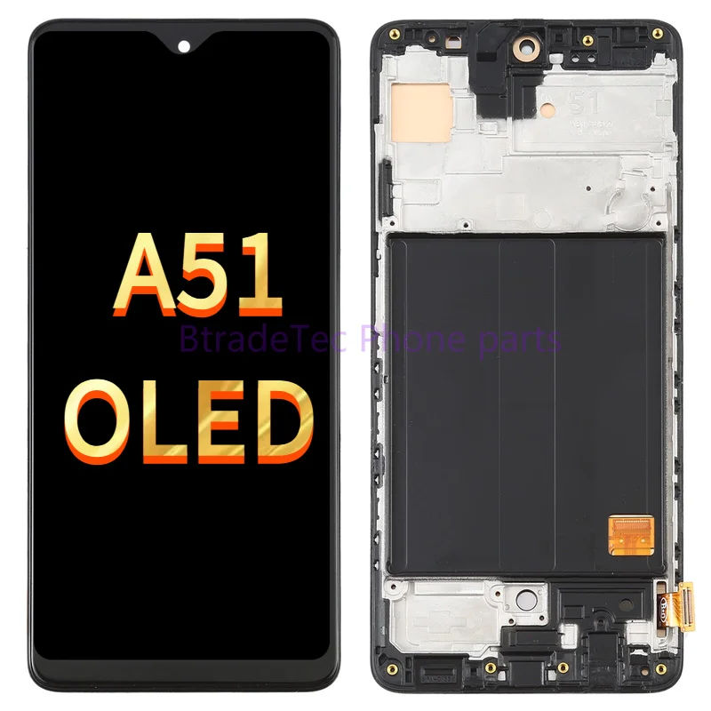

OLED LCD Screen For Samsung Galaxy A51 4G SM-A515 (6.36 inch) Digitizer+Frame