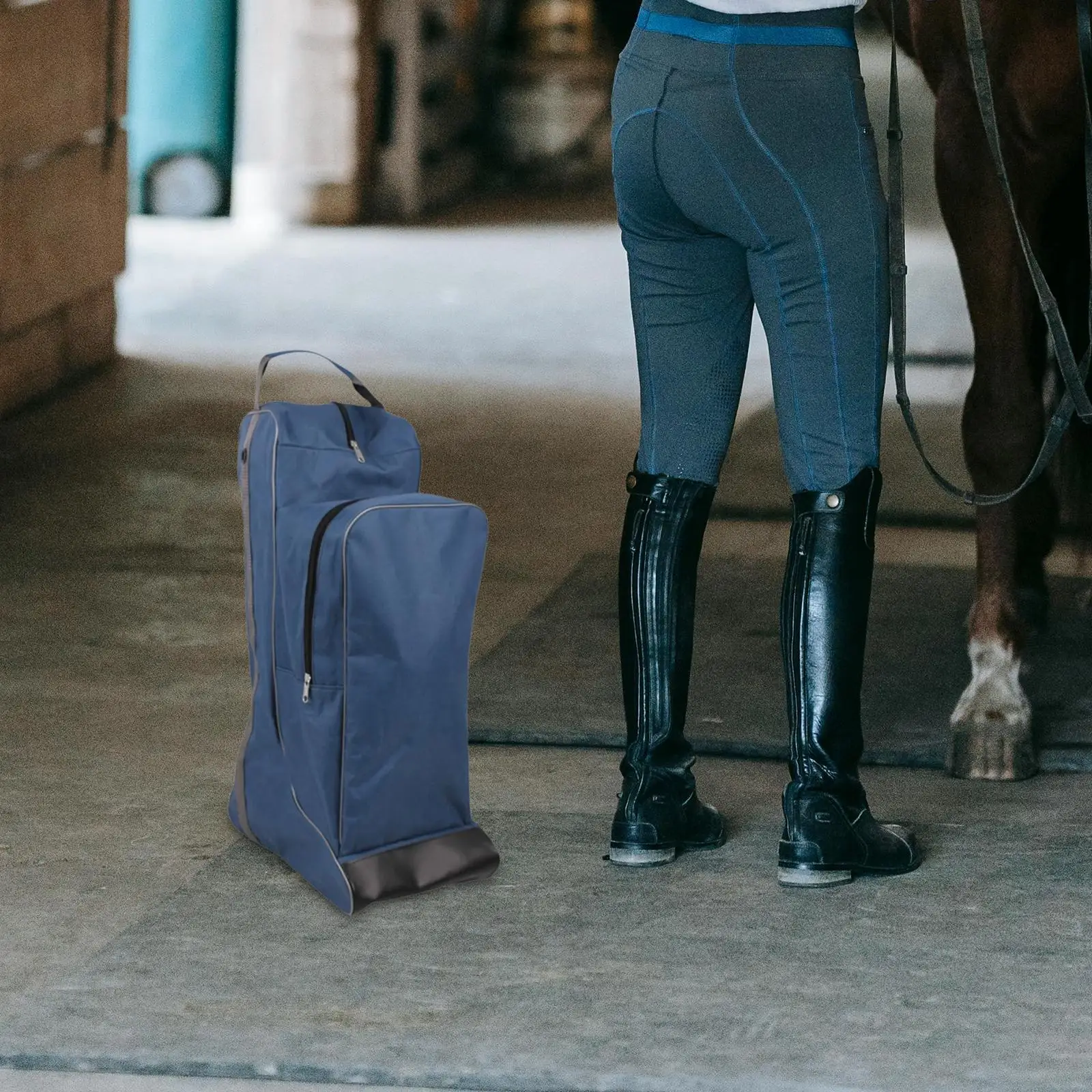 Borsa per stivali alta Borsa da equitazione Borsa da trasporto equestre professionale multifunzionale per viaggiare all\'aperto a casa