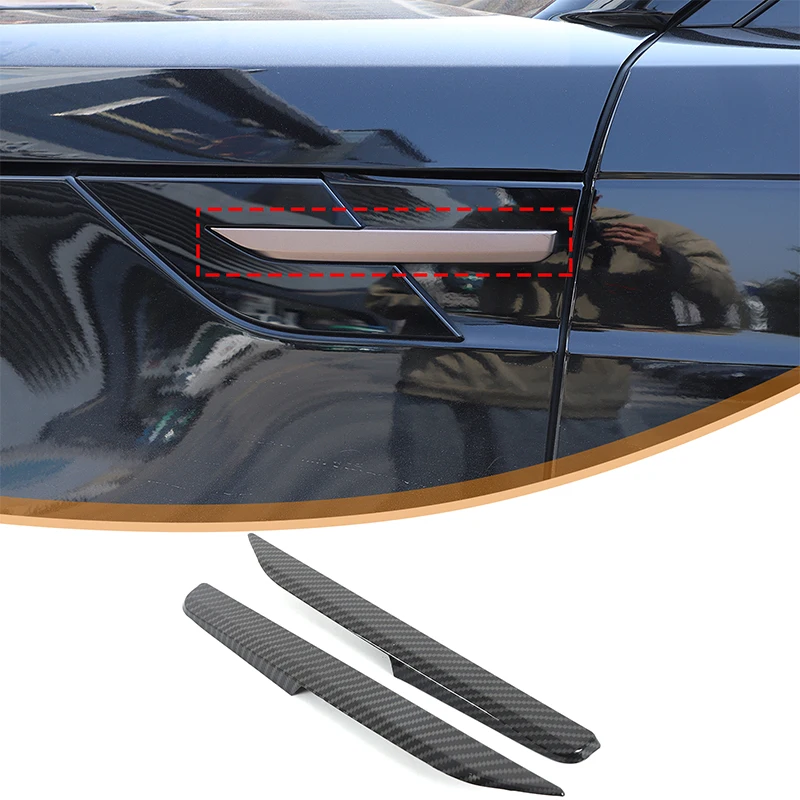 

For Land Rover Range Rover Sports 2023+ ABS Carbon Fiber Car air outlet fender decorative strip exterior protection accessories