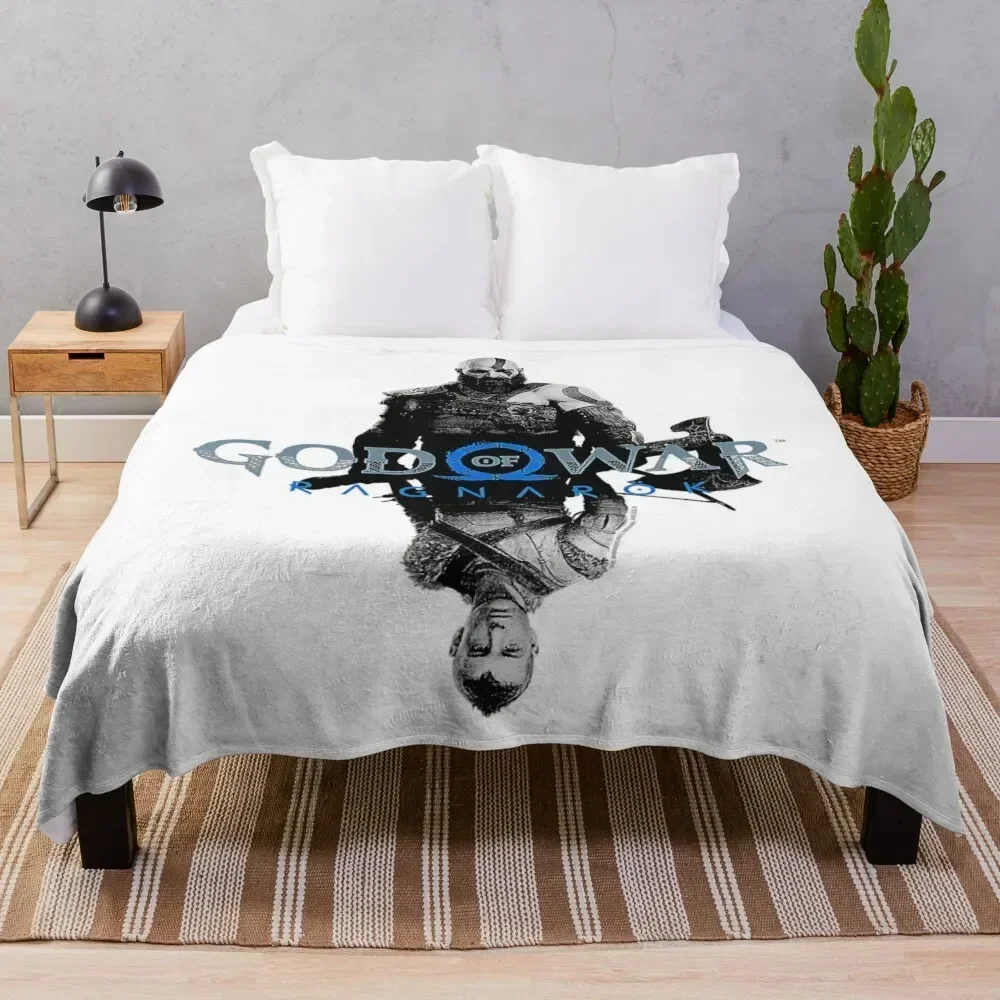 

God of War_ Ragnarok Kratos and Atreus Throw Blanket cosplay anime wednesday Thins anime Blankets Decorative Sofa Large Blankets