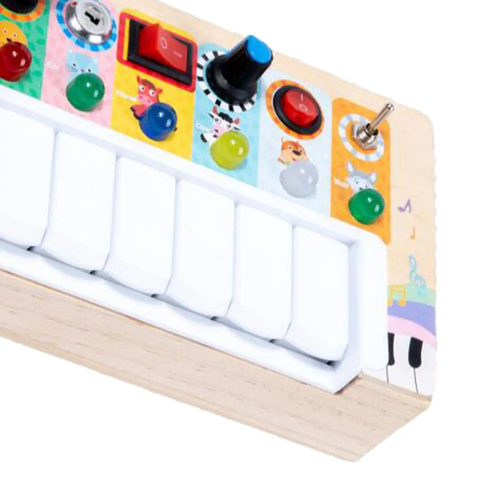 Busy Board DIY Accessories Switch Piano Toddlers Learning Cognitive for Girls