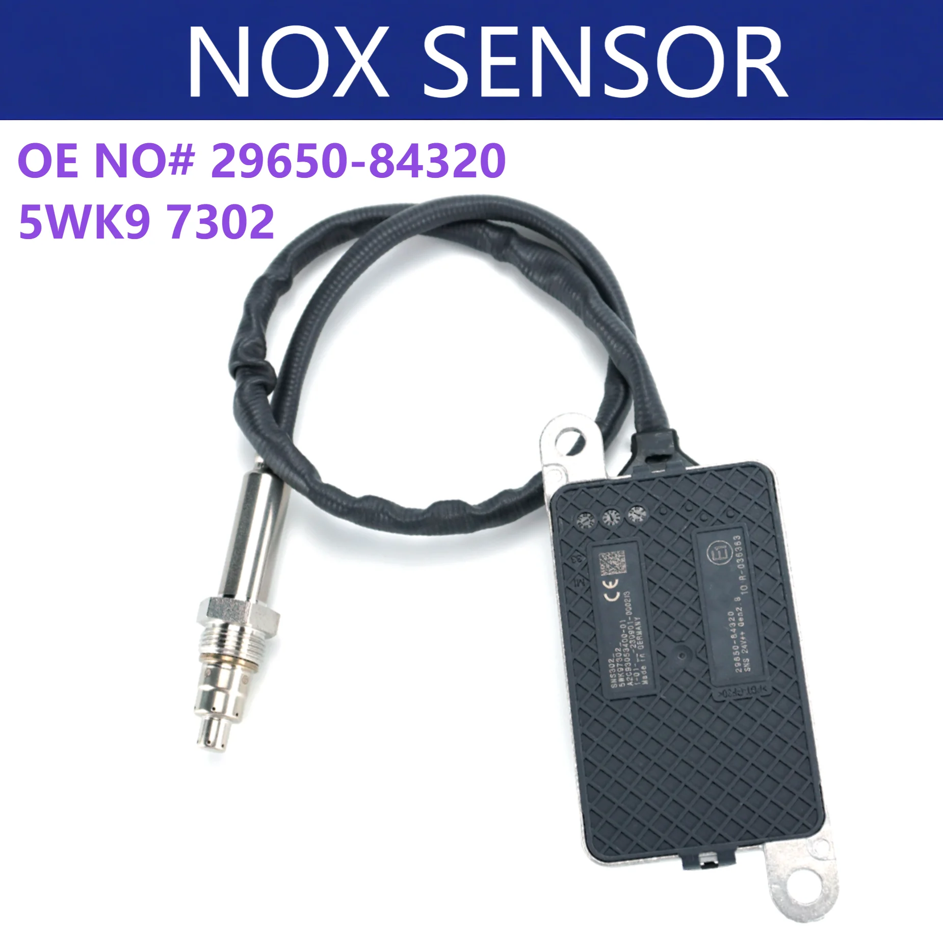 

NEW 29650-84320 5WK97302 SNS302 Nitrogen Oxide Sensor NOx Sensor 24V 29650 84320 2965084320 for Hyundai Kia High Quality
