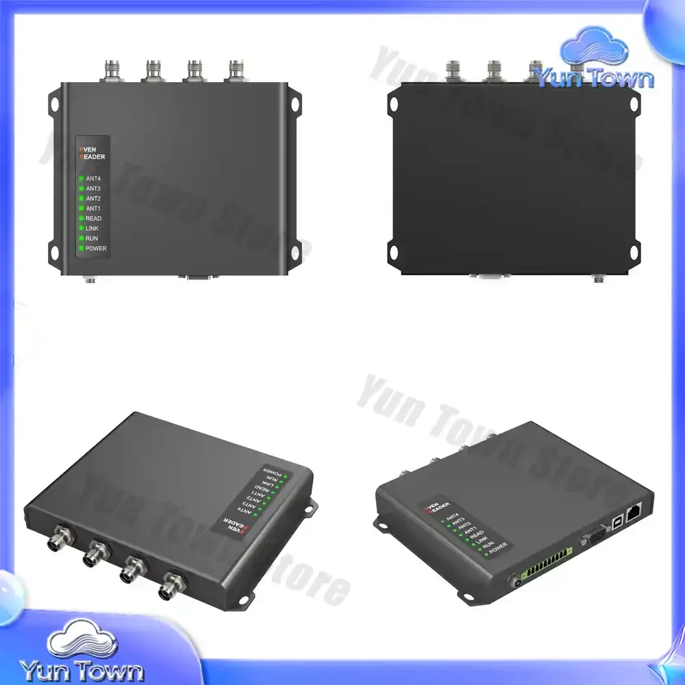 CHAFON 865~868MHz RS232/RS485/USB/RJ45/POE/WIFI 4 RP TNC Female Fixed Reader for Inventory Management Rfid Fixed Reader