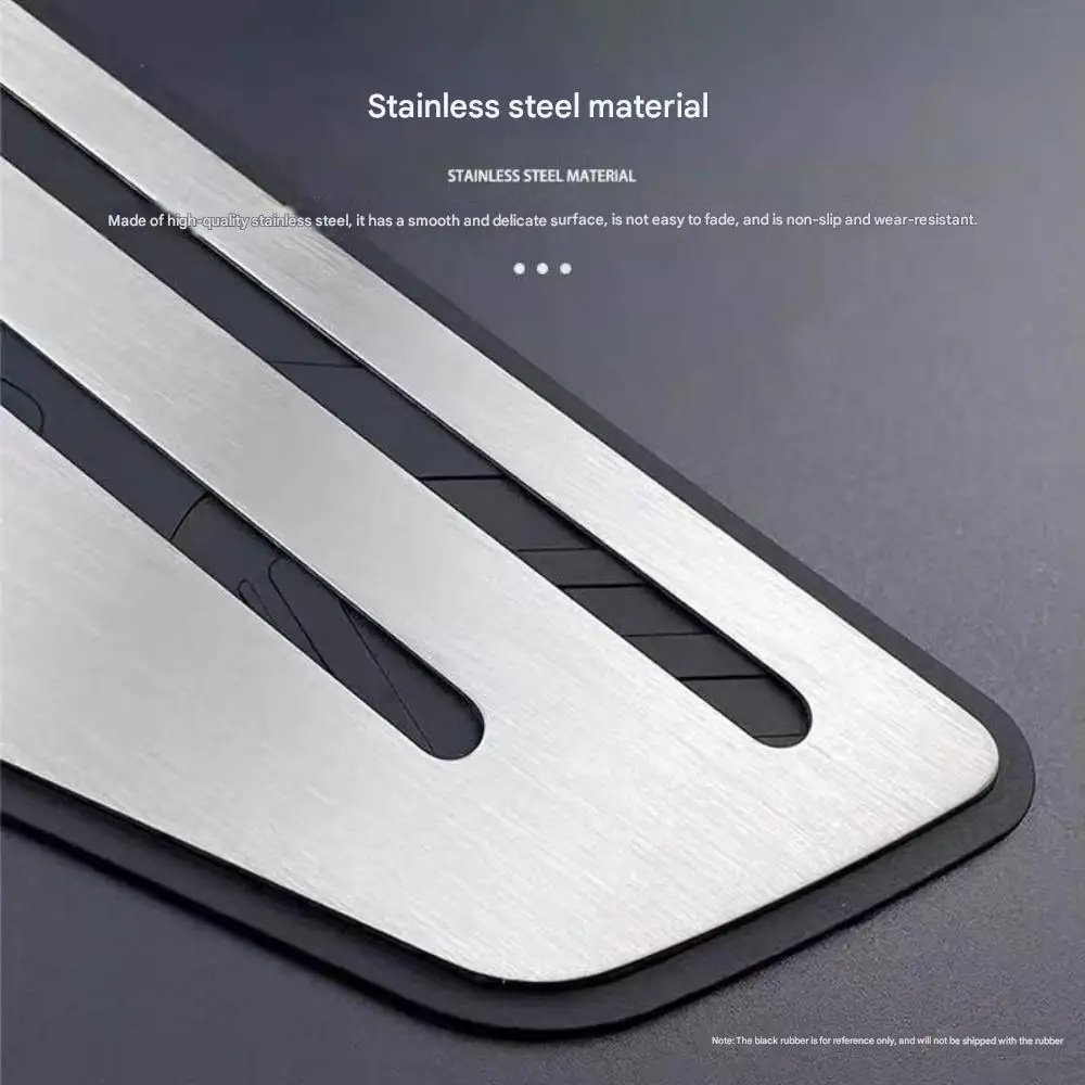 FOR VOGE LX350T-5 SR4Max Stainless Steel Brushed Foot Pedal Wear Resistant Non-Slip Floor Panel Enhanced Safety And Durability