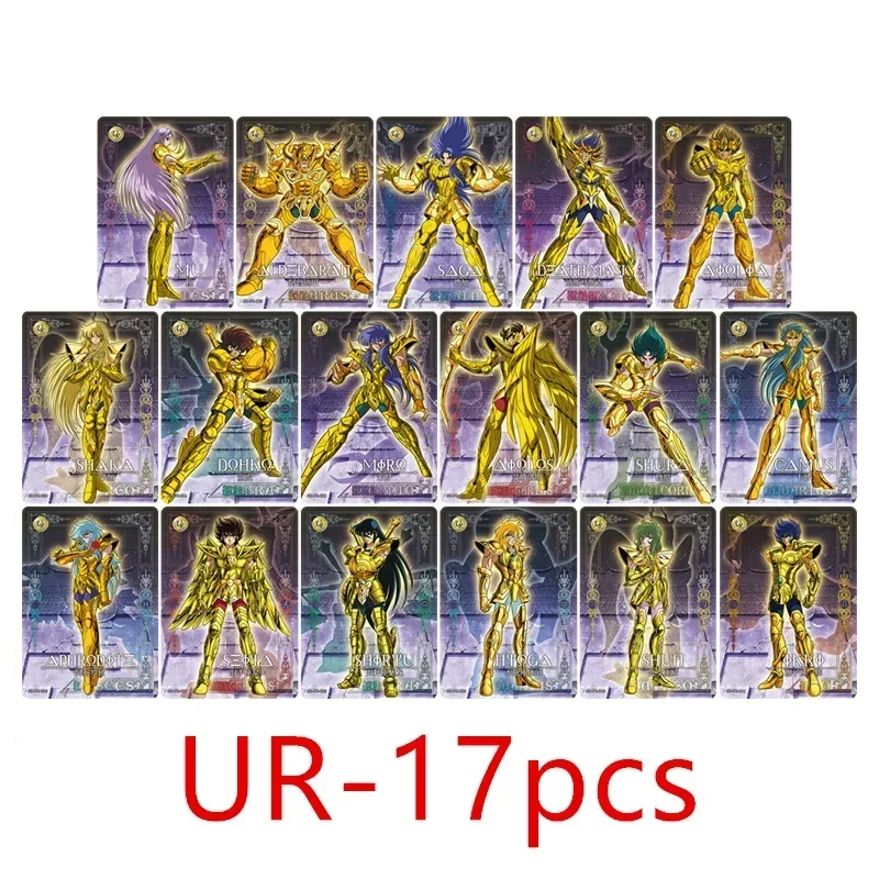 Kayou-Genuine Saint Seiya Jogo de Cartas para Crianças, Athena, Papa, Poseidon, BP, UR, UTR, MR, Conjunto Completo de Cartão Único, Anime Cartão de Coleção