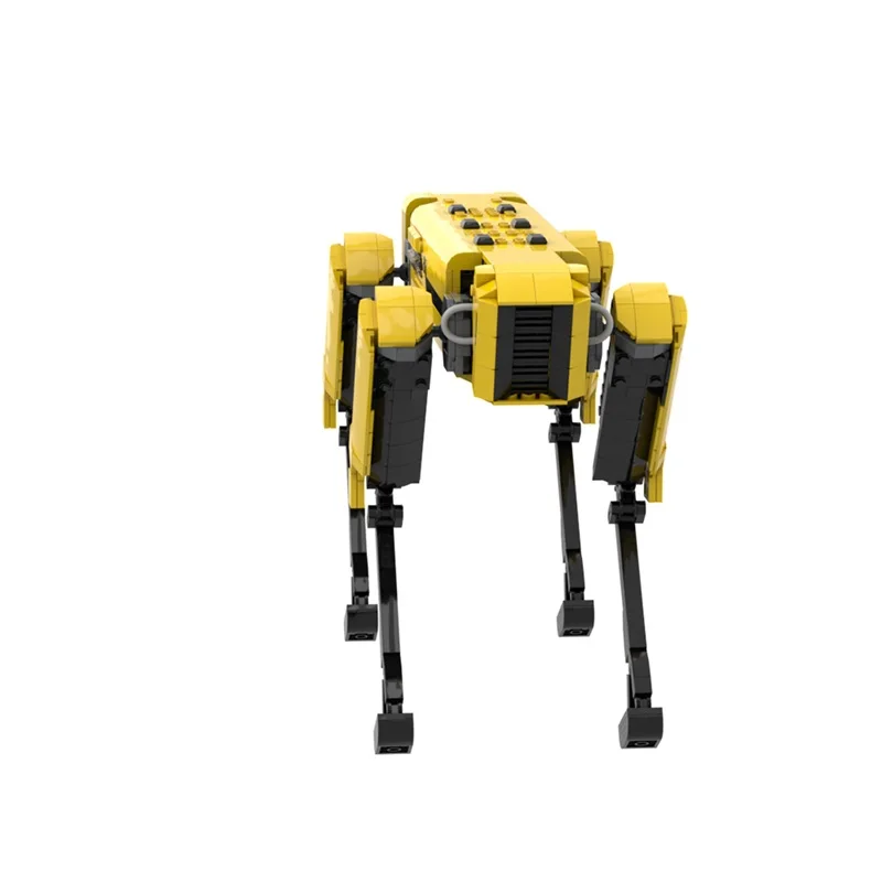 MOC Boston Dynamics Spot Robot Model importer, Nuit, Chien Alpha, Activité, Brique assemblée, Jouet pour enfant, Cadeau d'anniversaire, Ornement