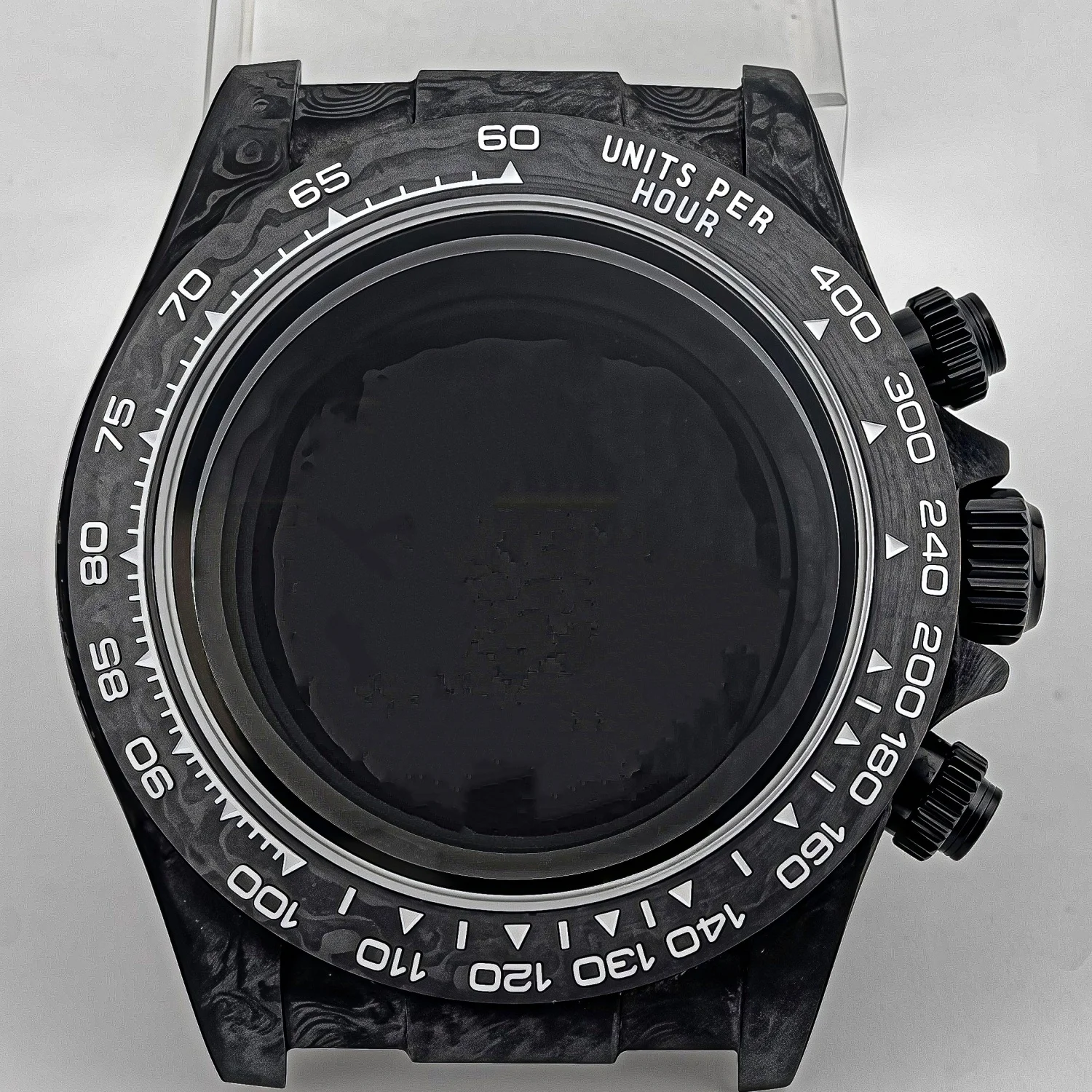 38mm Carbon Fiber Multi-function Case Daytona Carbon Bezel Seal Cover Case 3atm Waterproof Suitable for VK63 64 Movement