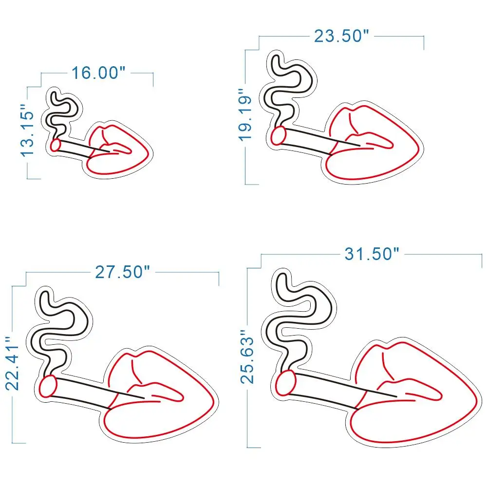Неоновая вывеска для курительных губ, неоновая вывеска для бара, вывеска на стену для курительного бара, неоновая вывеска для сигарет, неоновая вывеска для курительных неоновых вывесок