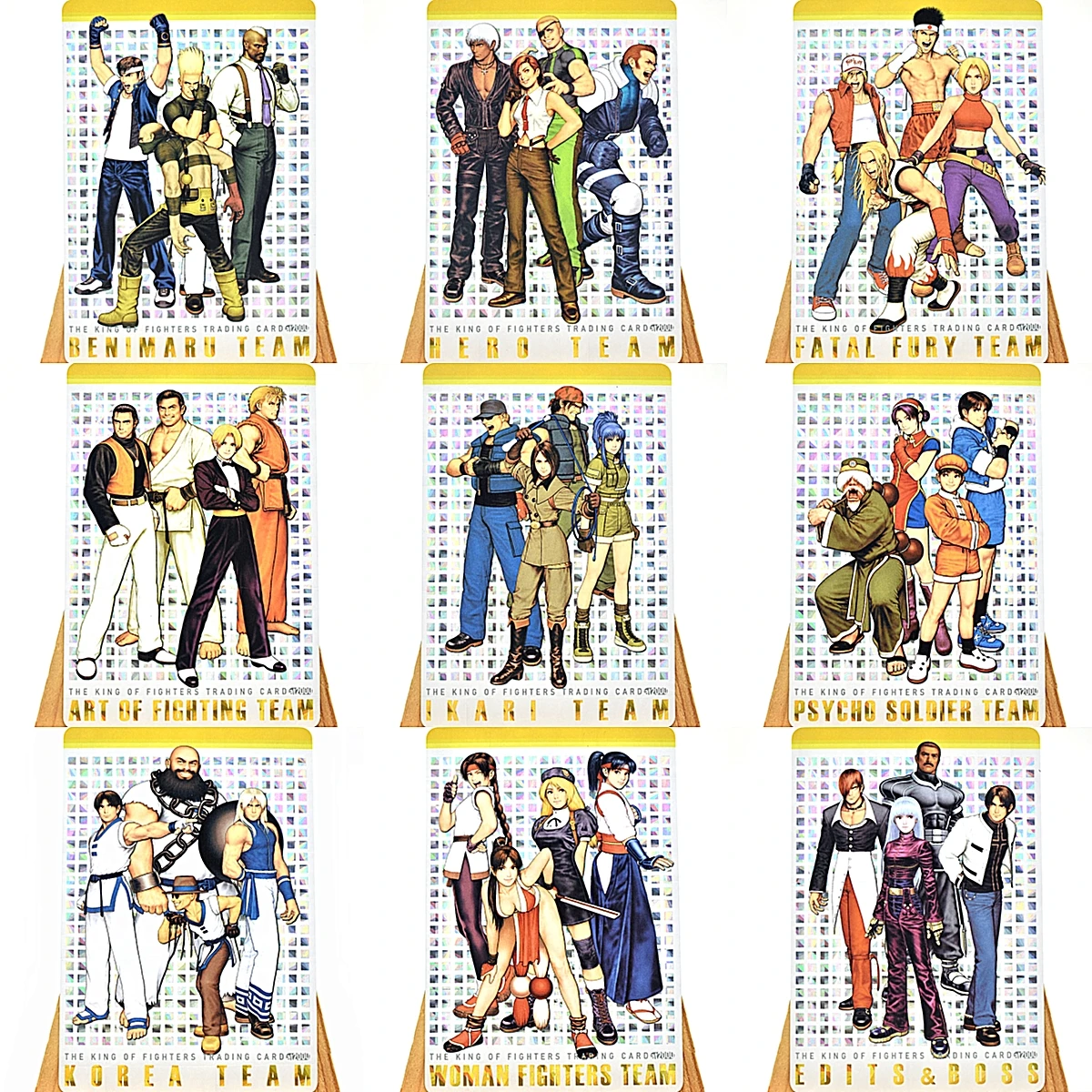 9Stks/set of Anime Game Flash Cards The King of Fighters Set of Cards The Favorite Cards of Collectors