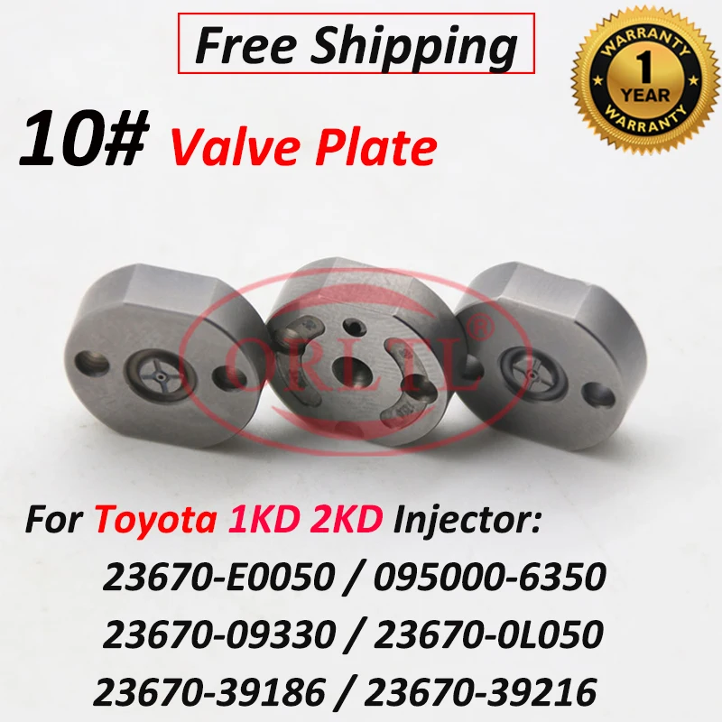 

23670-09190 23670-09230 Diesel Injector Control Valve Orifice Plate 10# For Toyota 095000-6581 095000-7170 095000-6890