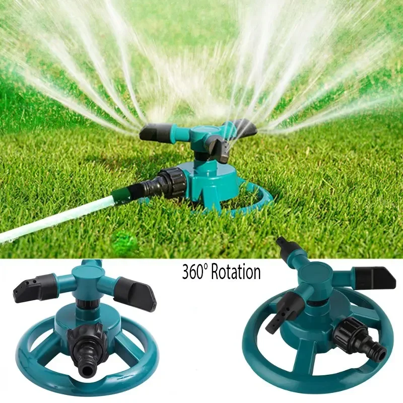 Sprinkler Nozzle  Degree Automatic Rotating Water Spray Garden Lawn Automatic Sprinkler Garden Watering Irrigation Supplies