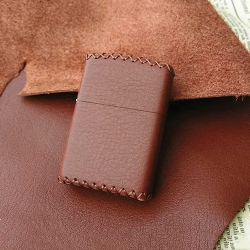 Custom Lighter Case Protective Sleeve Lighter Storage Holster Genuine Leather  Belt Bag Handmade for Zippo Lighter Case