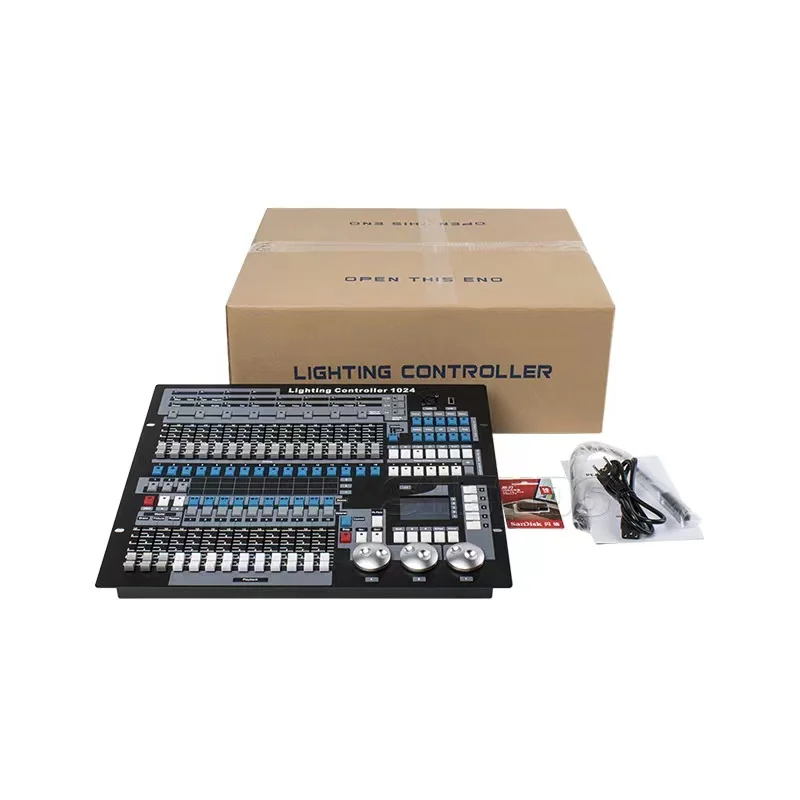 1024 DMX Console With Flight Case DJ Controller Suitable for Moving Head Light Par Light Series Stage Light Equipment