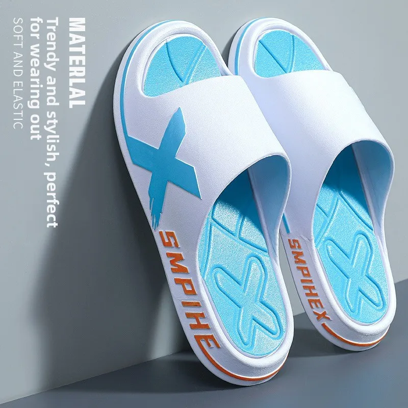 Slippers Men's Models, New Summer Models, Home Bathroom Non-slip Couple Home Fashion Trend, Tight Stepping