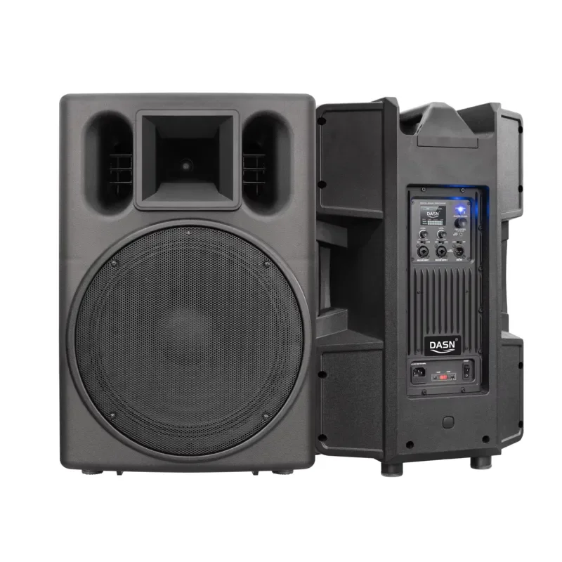 for DASN DNQ15DQ 15 Inch 700W RMS DSP Active PA Speaker Outdoor DJ Stage Home Theater Professional Compact Full Range Plastic