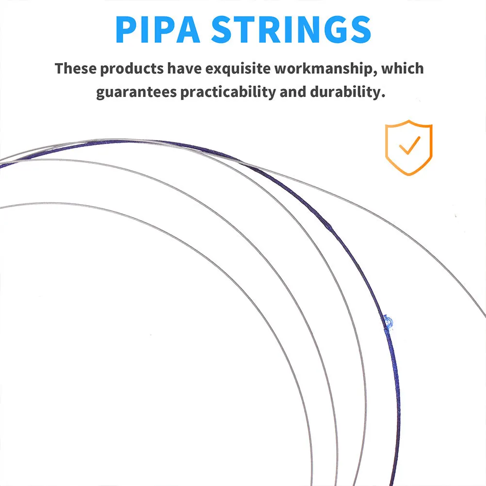 

3Pcs Durable Pipa Strings Chinese Lute Accessories Replacement Lute Practice Strings Tool Long Lifespan Stable Sound Quality