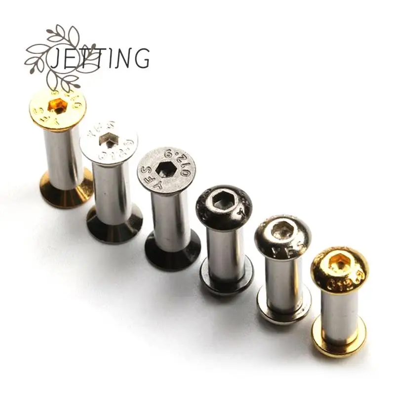 2pcs 1.9cm Knives Binding Screws Rivet Tools Nail Rivet Studs Snap Rivet Butt Material Knife Handle Plate Processing Screw