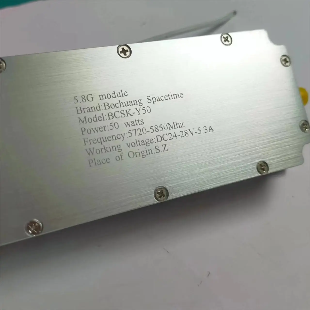 

BCSK-Y50 RF Power amplifier module special equipment 5.8G-50W GAN UAV module UAV defense module optional 900M/5.2G/315M/433M