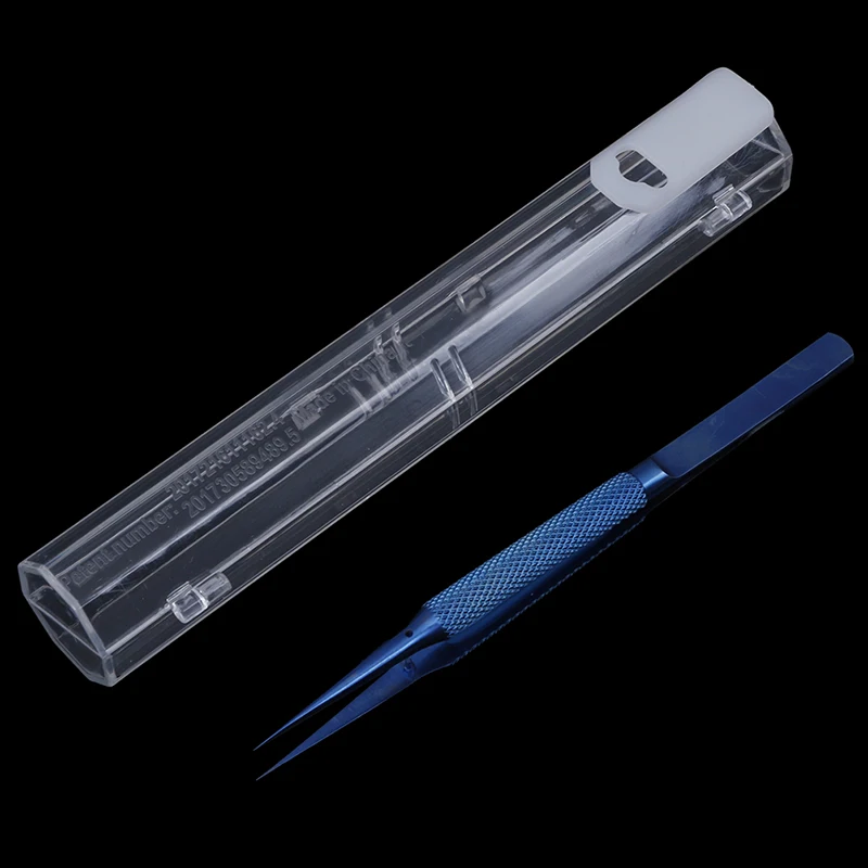 Professional Titanium Alloy Tweezers 0.15mm Edge Precision Fingerprint Removal Tool For Apple Main Board Copper Wire Maintenance