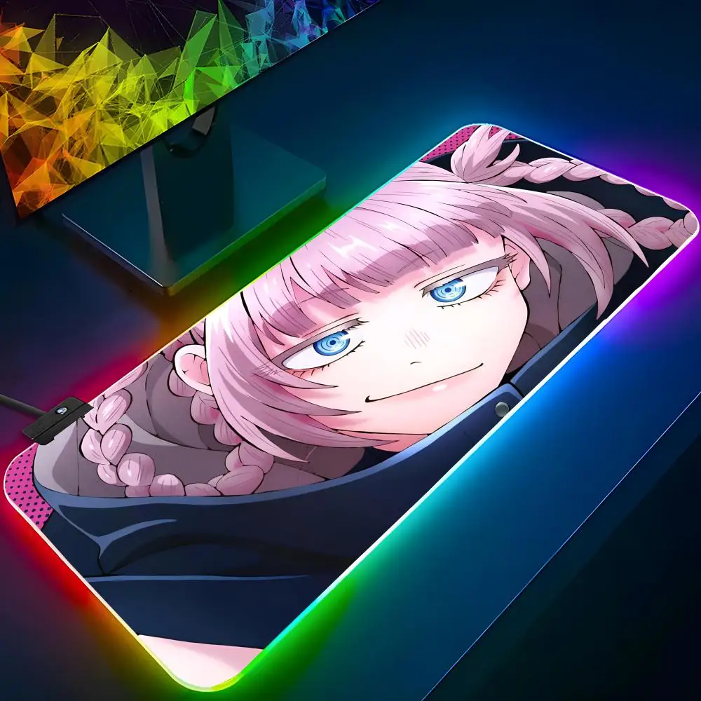 

N-Nazuna Yofukashi No Uta-B Mouse Pad RGB Backlit Mouse Pad Laptop Mouse Pad Laptop Gamer Computer Desk Gaming Accessories