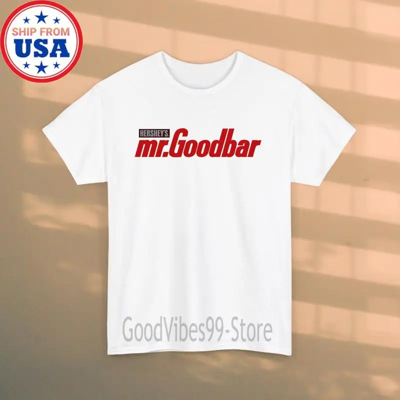 تي شيرت Mr. Goodbar Chocolate Candy Bar للرجال باللون الأبيض مقاس S-5XL