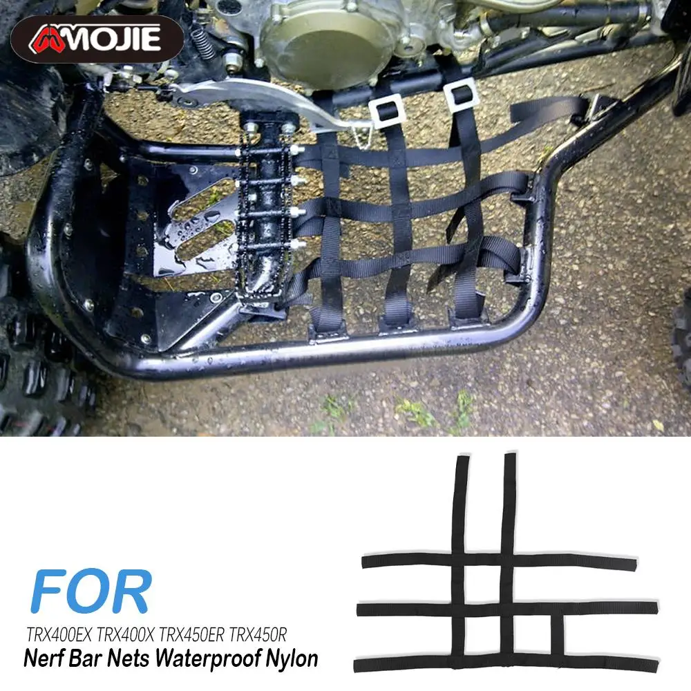 

For Honda TRX400EX TRX400X TRX450ER TRX450R TRX 400 X/EX 450 ER Nerf Bar Nets Waterproof Nylon ATV Toolkit For Polaris For Pred