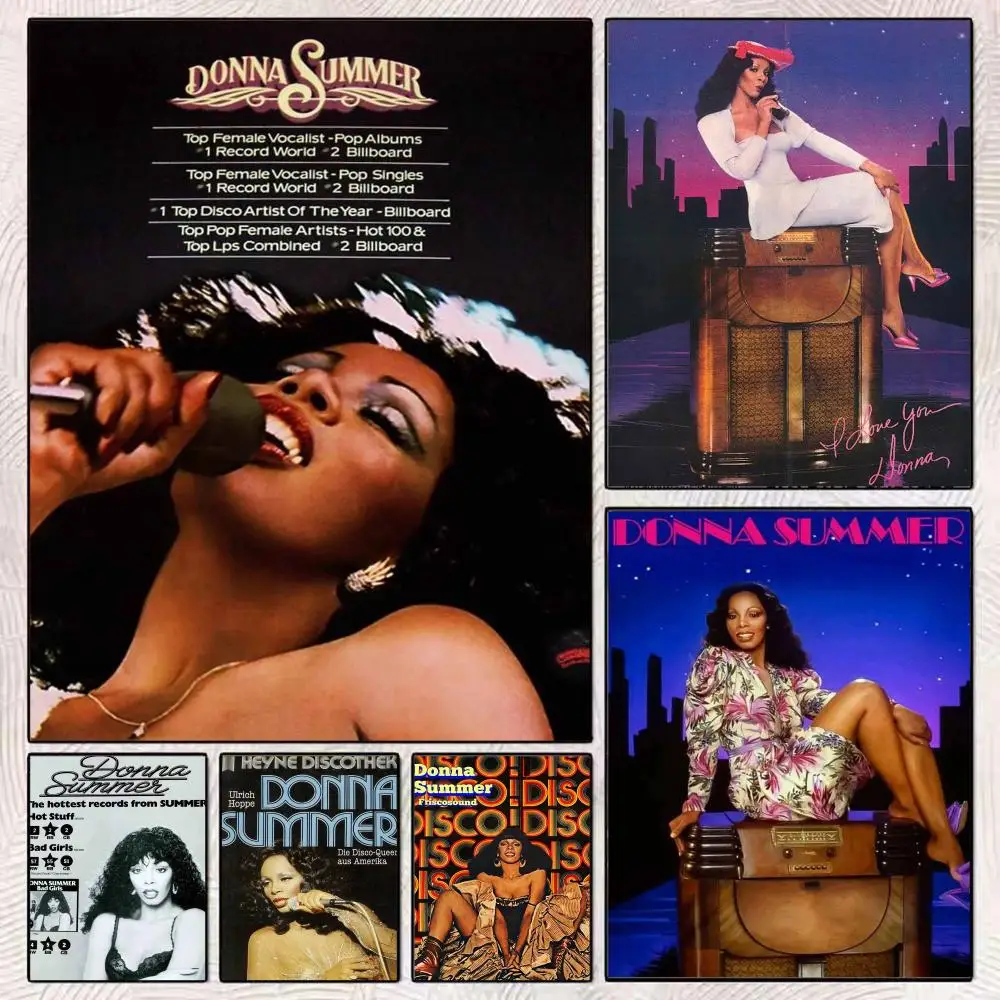 Singer D-Donna Summer Poster Modern Minimalist Wall Art Prints Poster Home Decor Interior Bedroom Living Room