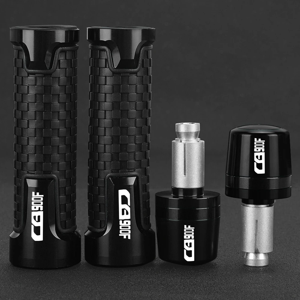 FOR HONDA CB900F Hornet 2002-2007 2003 2004 2005 2006 Motorcycle 22MM Handlebar Grips Handle Bar Cap End Plugs CB900 F CB 900F