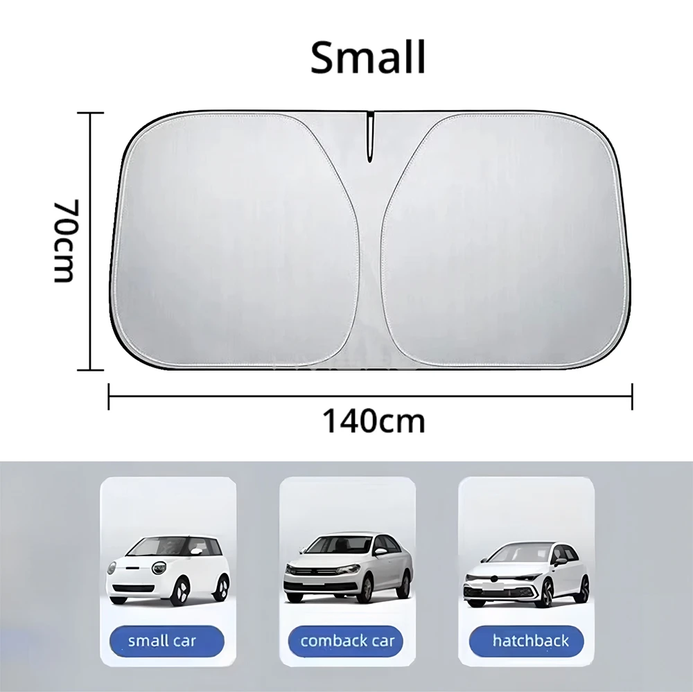Car Front Windshield Glass Sun Shield Insulation Umbrella Solar Window Shade Auto Sunshade Blocks UV Reflector Protector Cover
