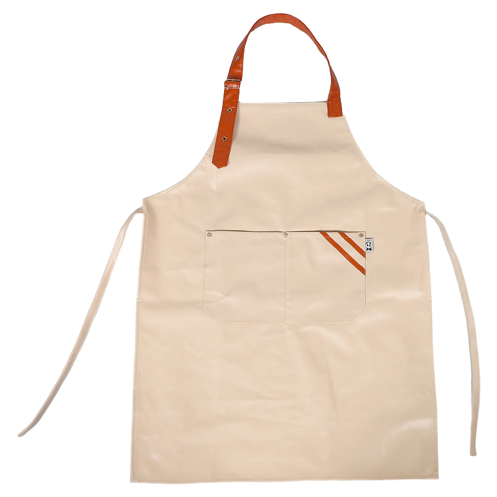 

Waterproof Oilproof Apron Women PU Kitchen Cooking Dishwashing Pockets Soft Comfortable Easy Clean Home Restaurant