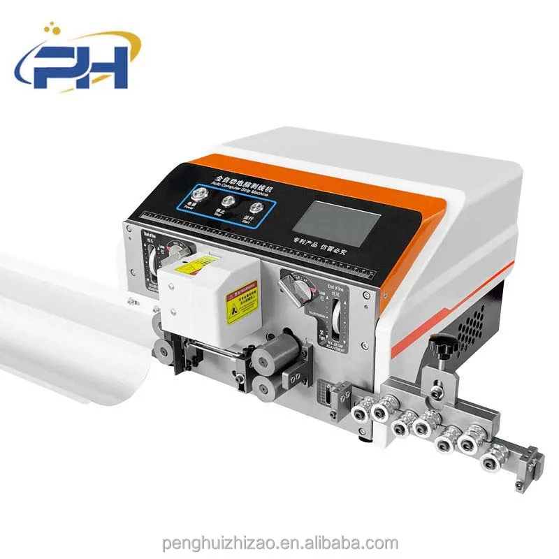 0.1-2.5SQMM Electric Two Wires Cutting Stripping Machine Fully Automatic Double Cable Wire Stripper and Cutter Machine