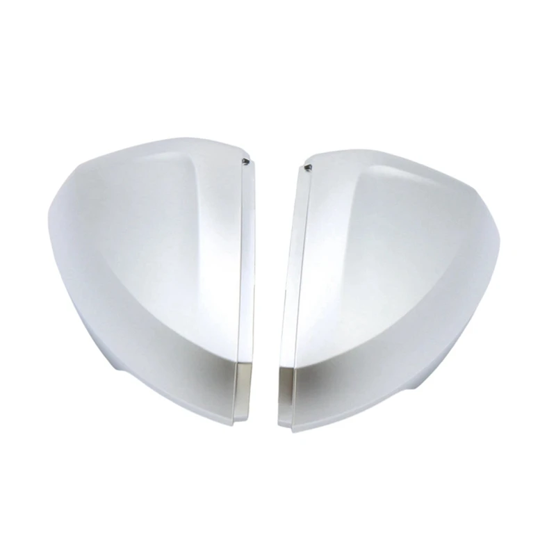 NCSMT 2PCS Car Chrome Side Mirror Cover for VW Polo 2018-2025 Rearview Mirror Replace Cover Car Accessories
